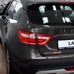 The trunk of the Lada Vesta SV Cross, its volumes, dimensions and photographs