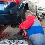 Man removes bumper